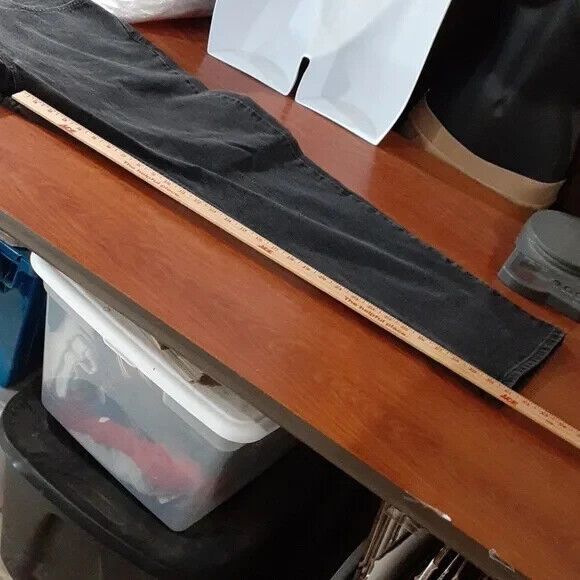 Levi's 505 regular fit jeans size 42X32 black - Picture 10 of 16